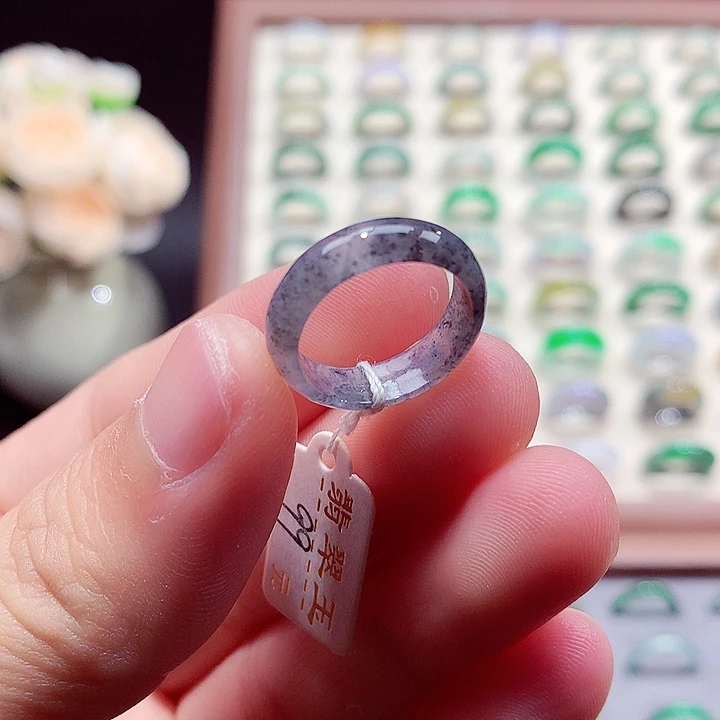 翡翠未镶嵌戒指9-10号