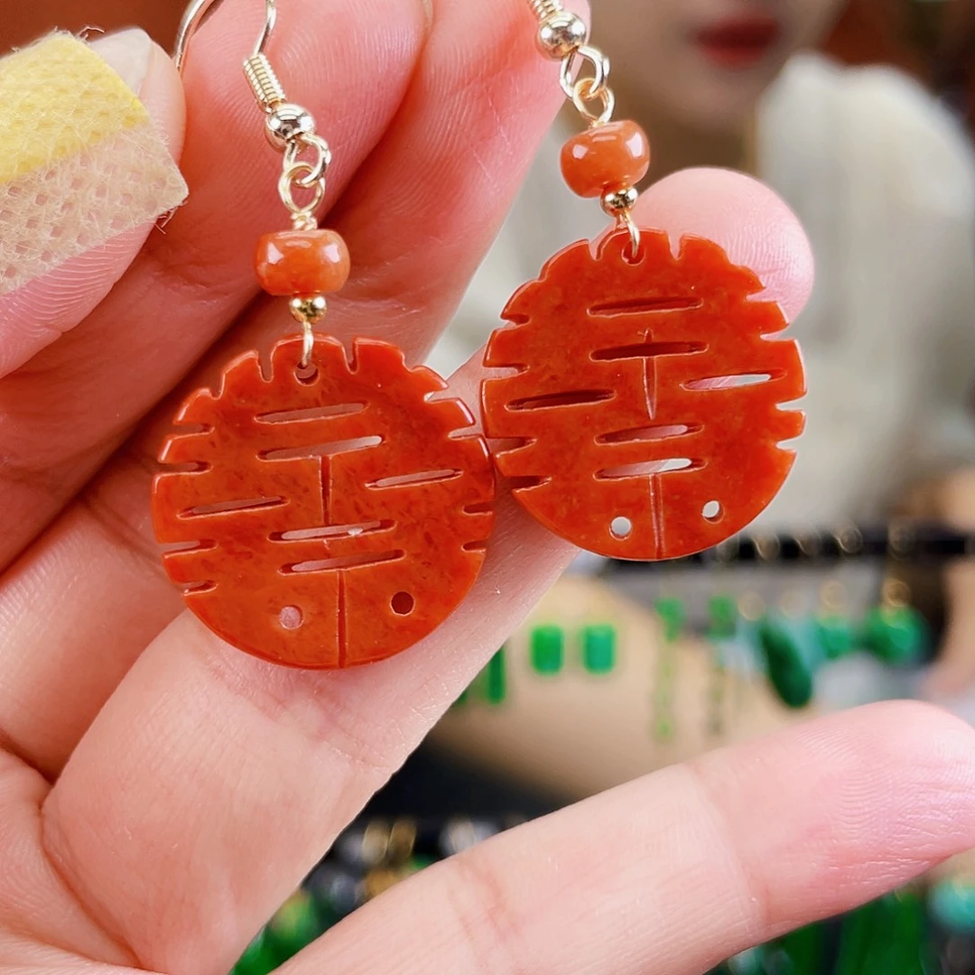 未镶嵌翡翠耳饰饰品