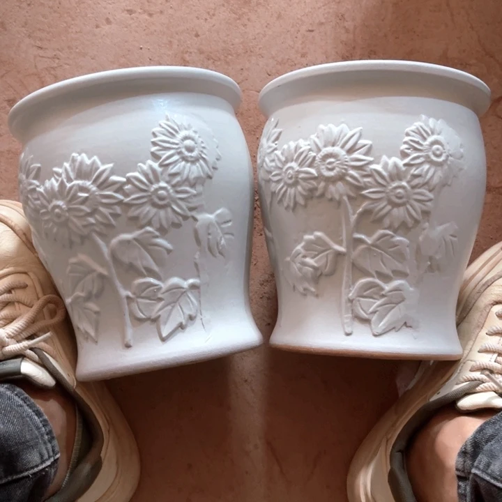 紫砂花盆口径19高度21两只正品