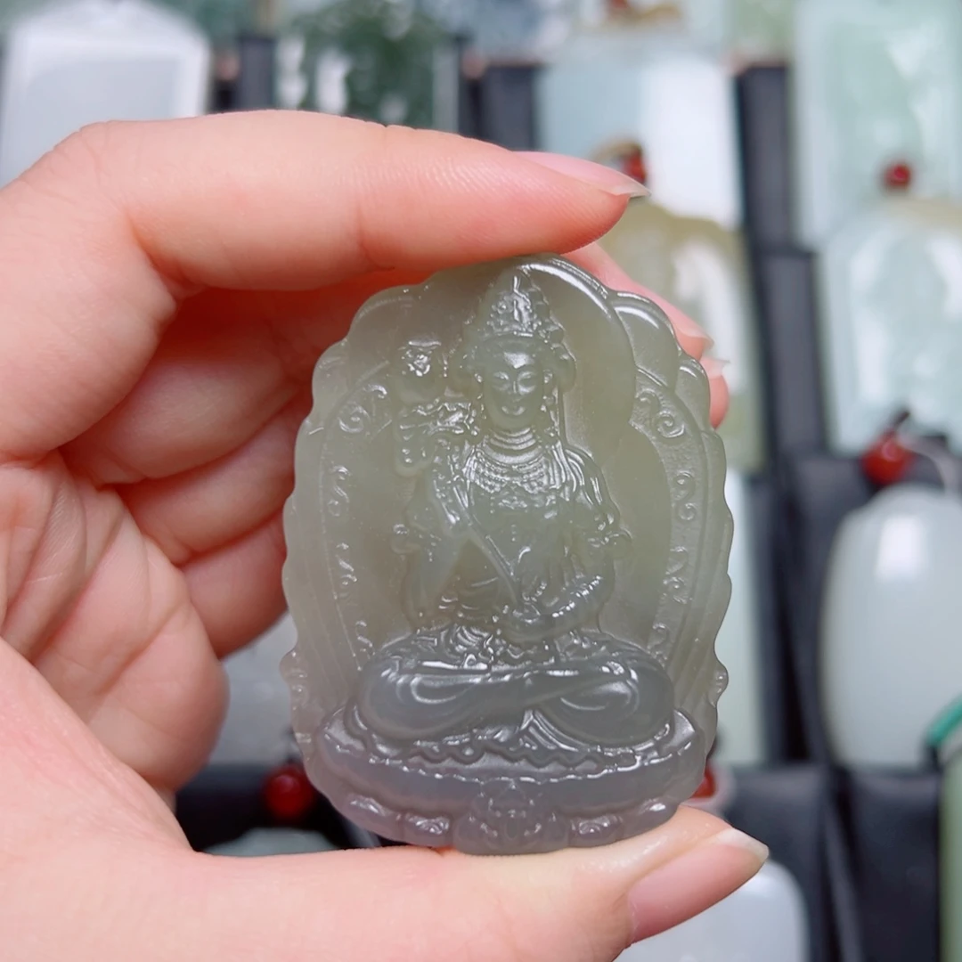 和田玉未镶嵌挂件