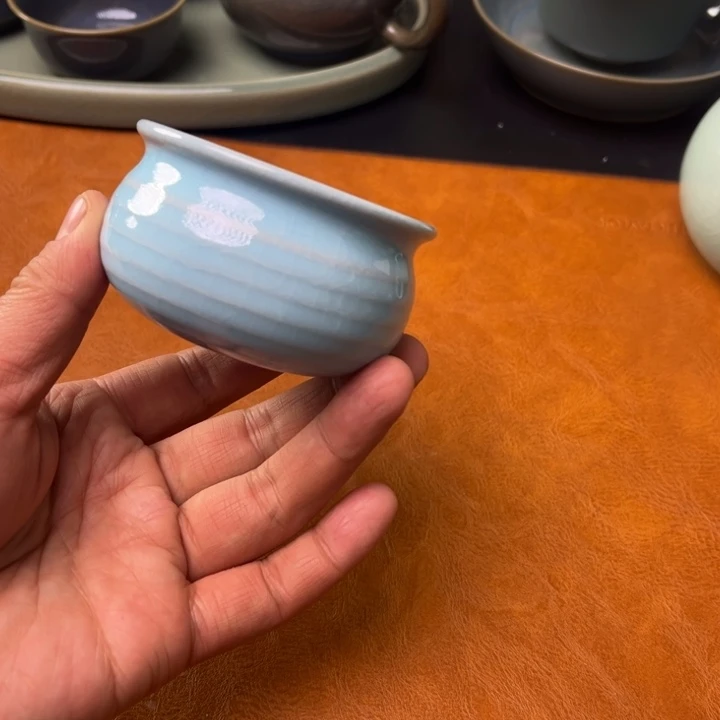 摆件原矿汝瓷天青釉开播体验