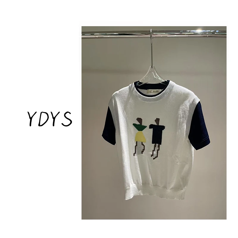【YDYS】25K00243 2025新款时尚气质小众T恤