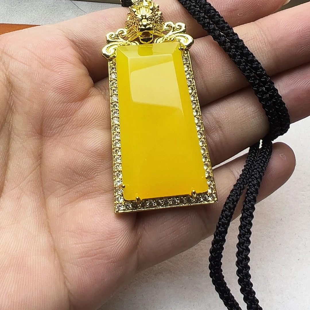 玛瑙/玉髓颈饰钛钢
