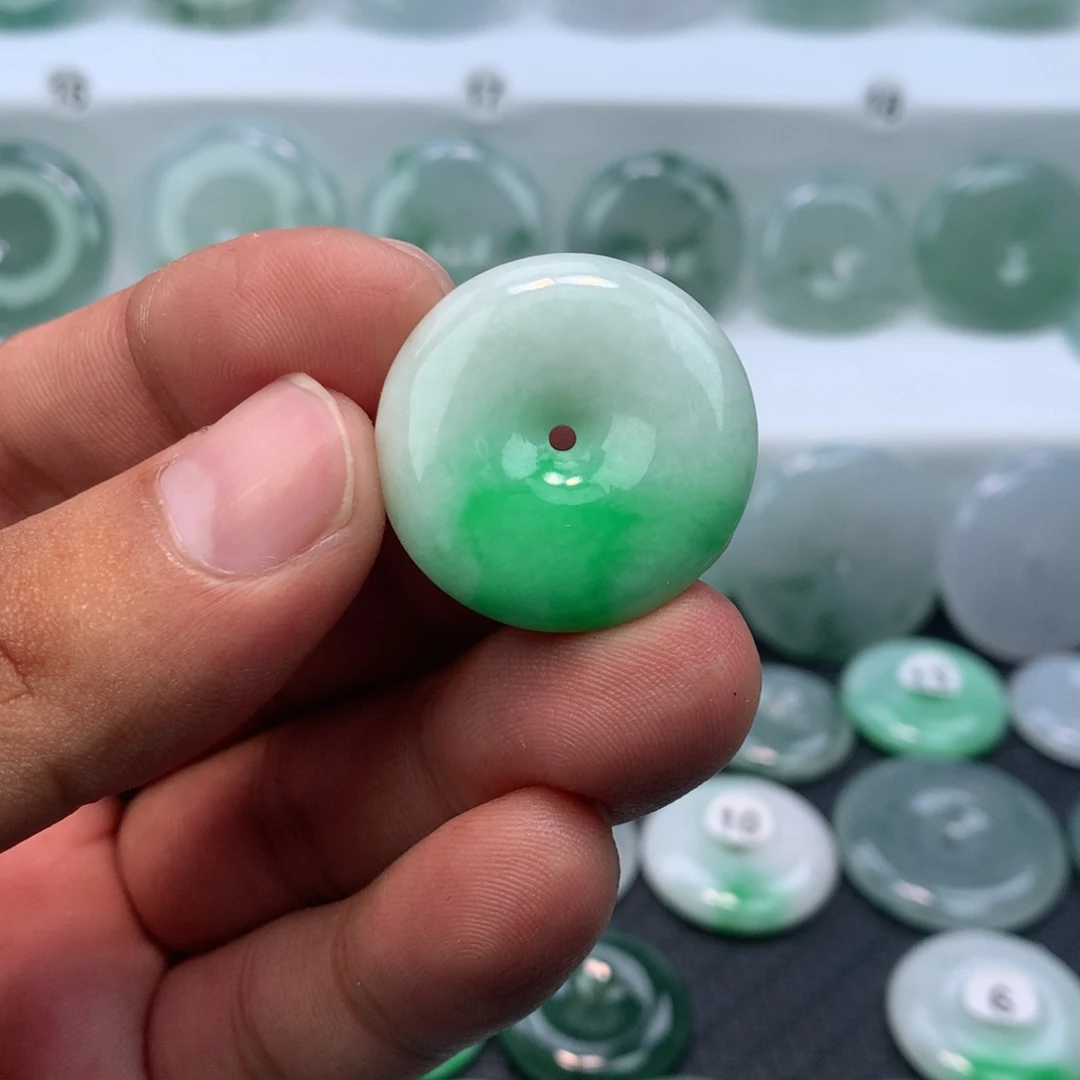 翡翠未镶嵌颈饰缅甸天然A货翡翠27.9-6.5