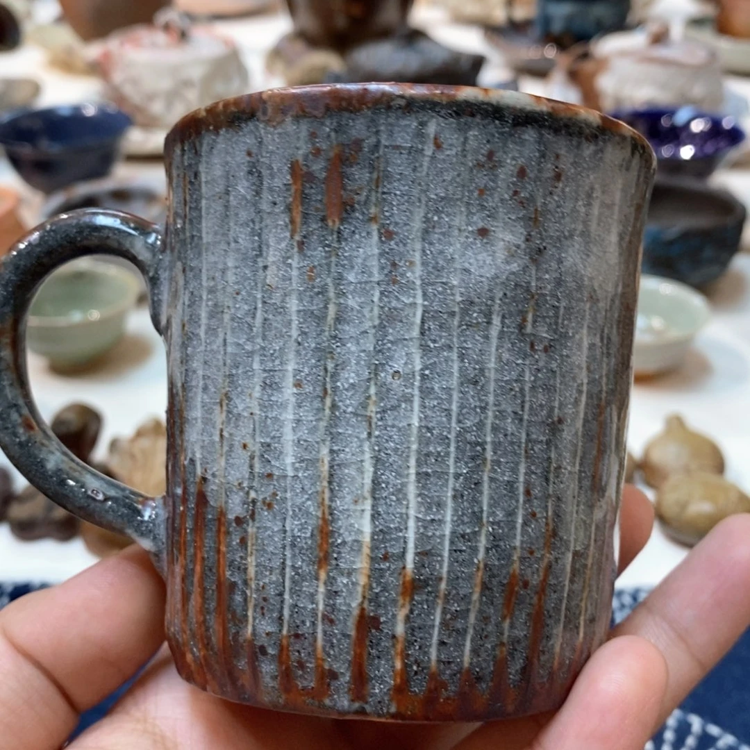 柴烧侘寂粗陶茶具
