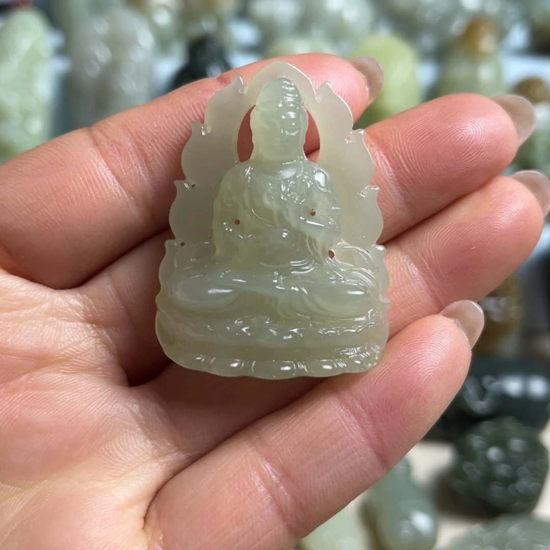 和田玉未镶嵌挂件