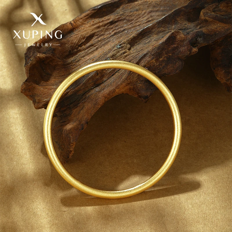 XUPING/旭平首饰 不锈钢手镯 新中式国潮素圈手镯经典百搭简约款