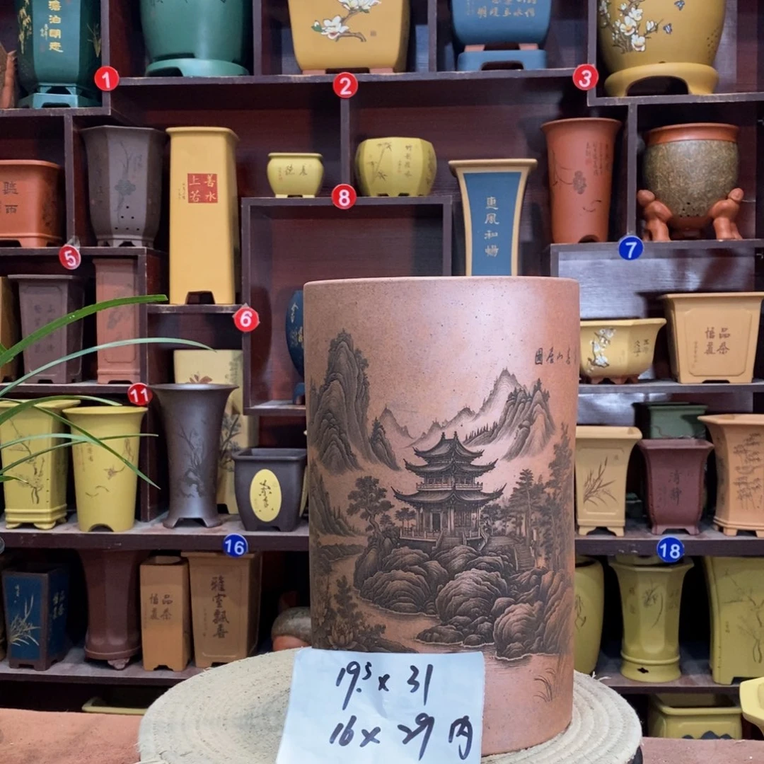 紫砂花盆紫砂花盆