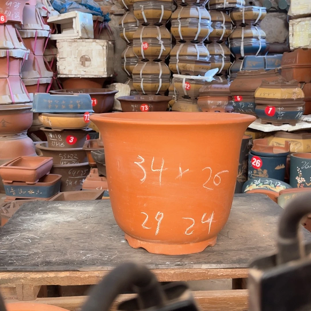 紫砂花盆高金钟盆一个