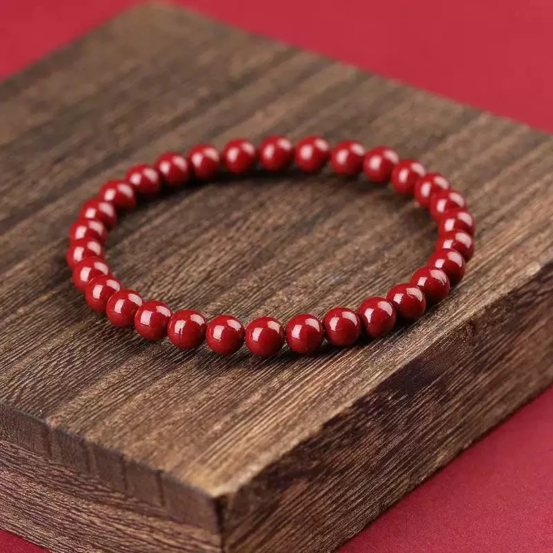 朱砂-手串 吉祥招福气纳财送礼盒套转-50