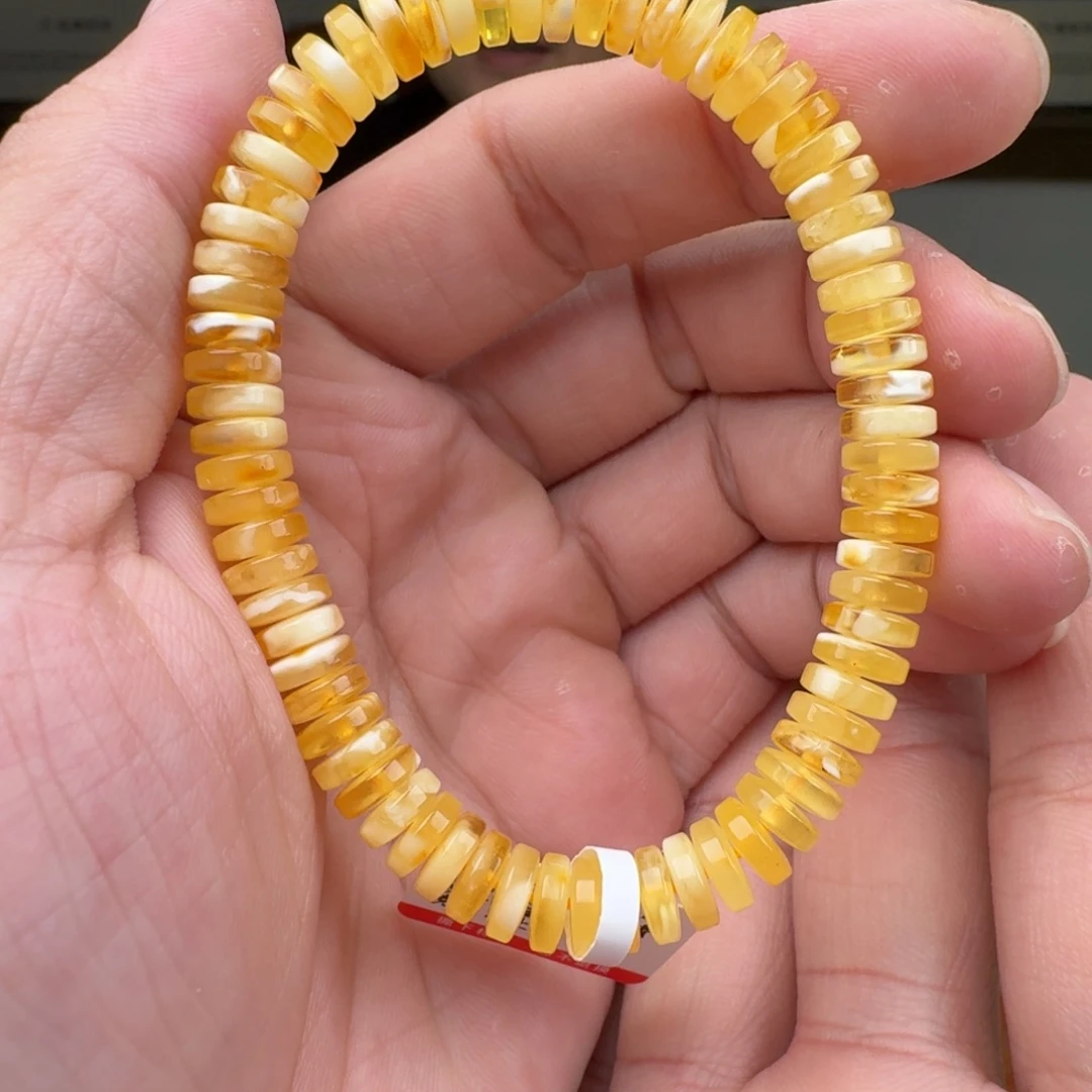 琥珀未镶嵌手链蜜蜡手串