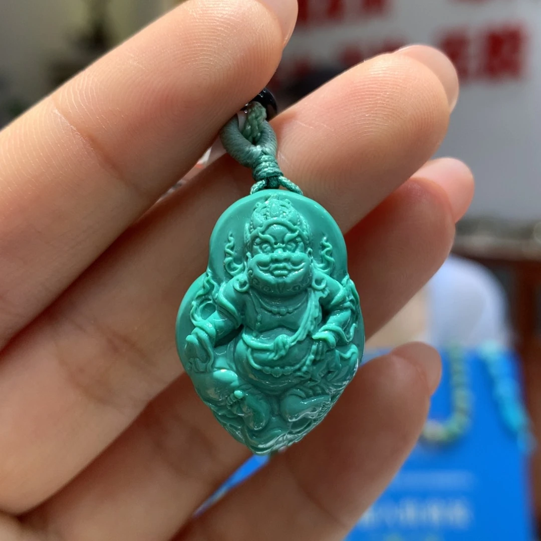 绿松石未镶嵌吊坠