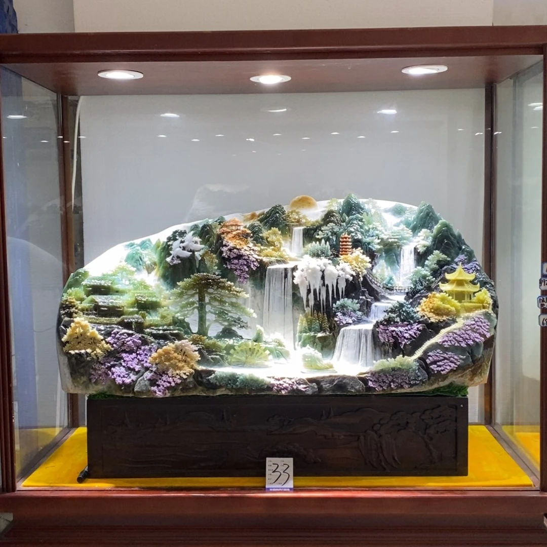 玉意境山水手工雕刻