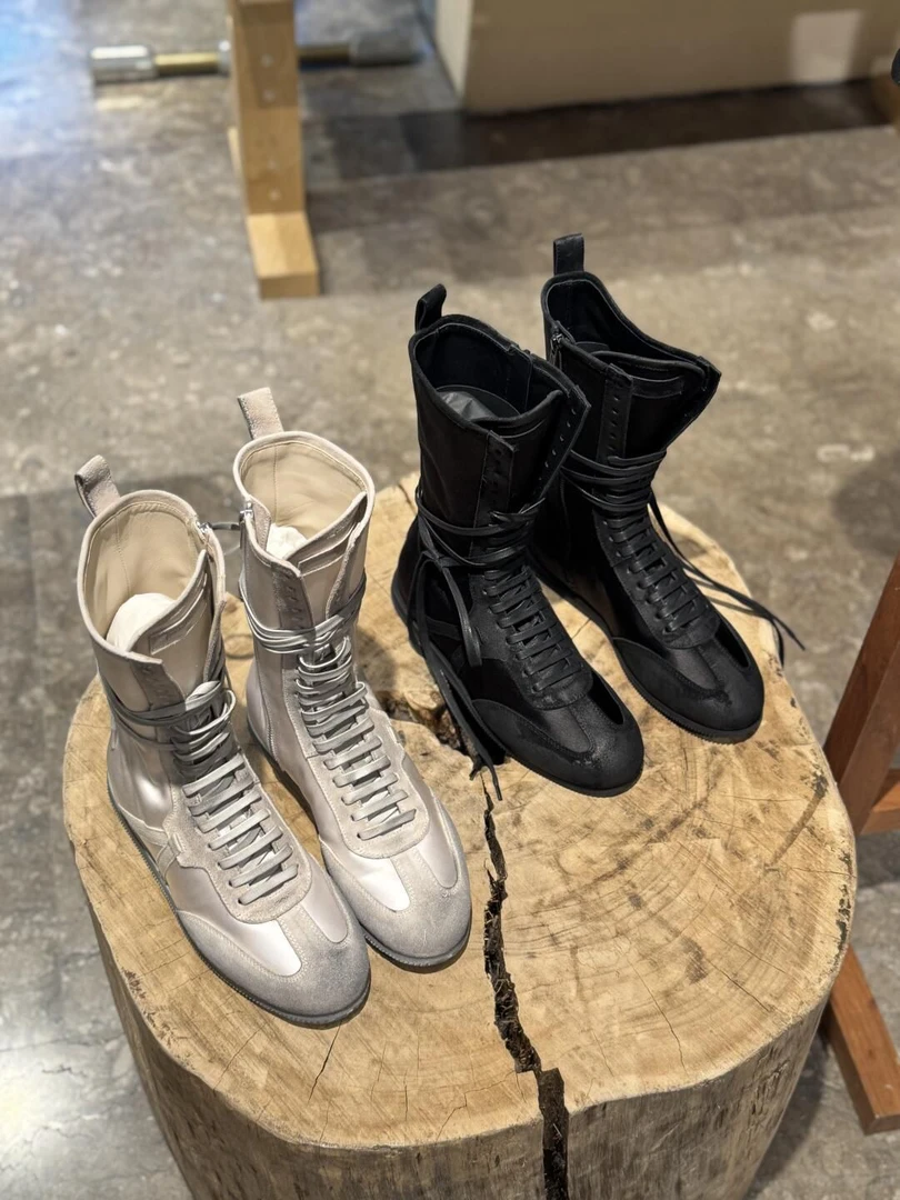 高级训练鞋休闲切尔西靴cleanfit拳击靴潮款极简马丁靴男女高筒靴