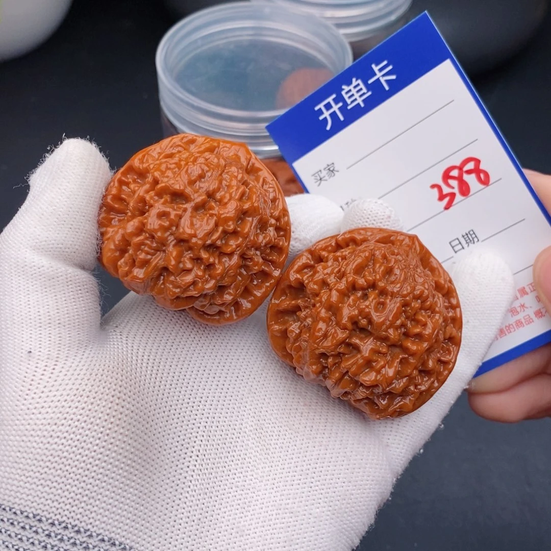 文玩核桃把件45官帽388