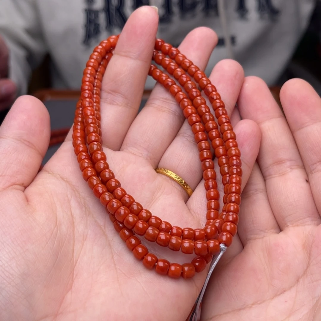 未镶嵌配饰尺寸5毫米左右南红玛瑙