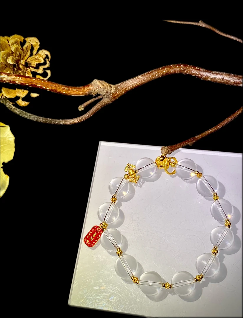 【雪沅】净体白水晶手串（天然珠宝多样性发其一）