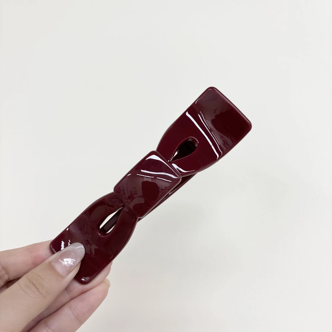 L053夕洛安可拉红领结懒人夹日韩气质时尚饰品头饰重工精简约甜美