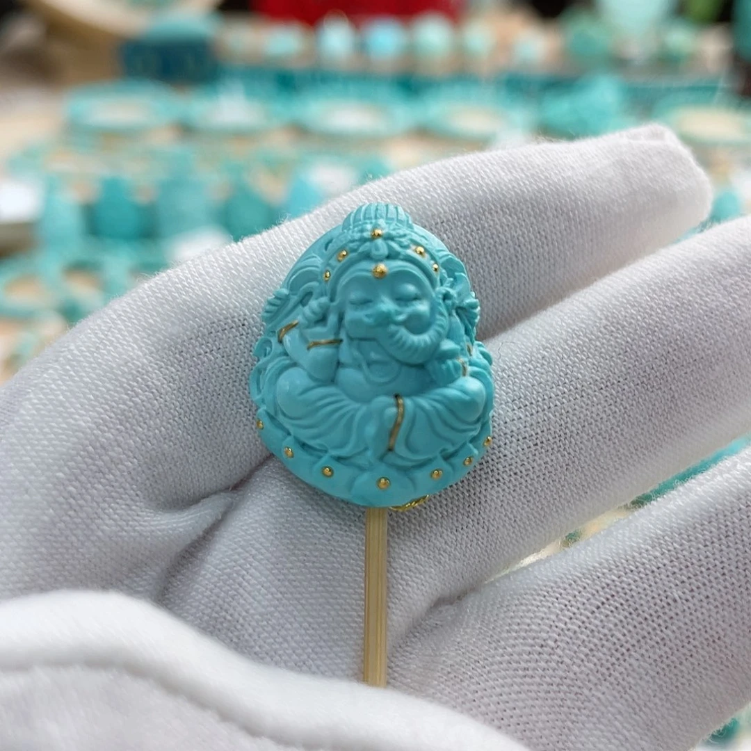 绿松石珠宝奇石未镶嵌