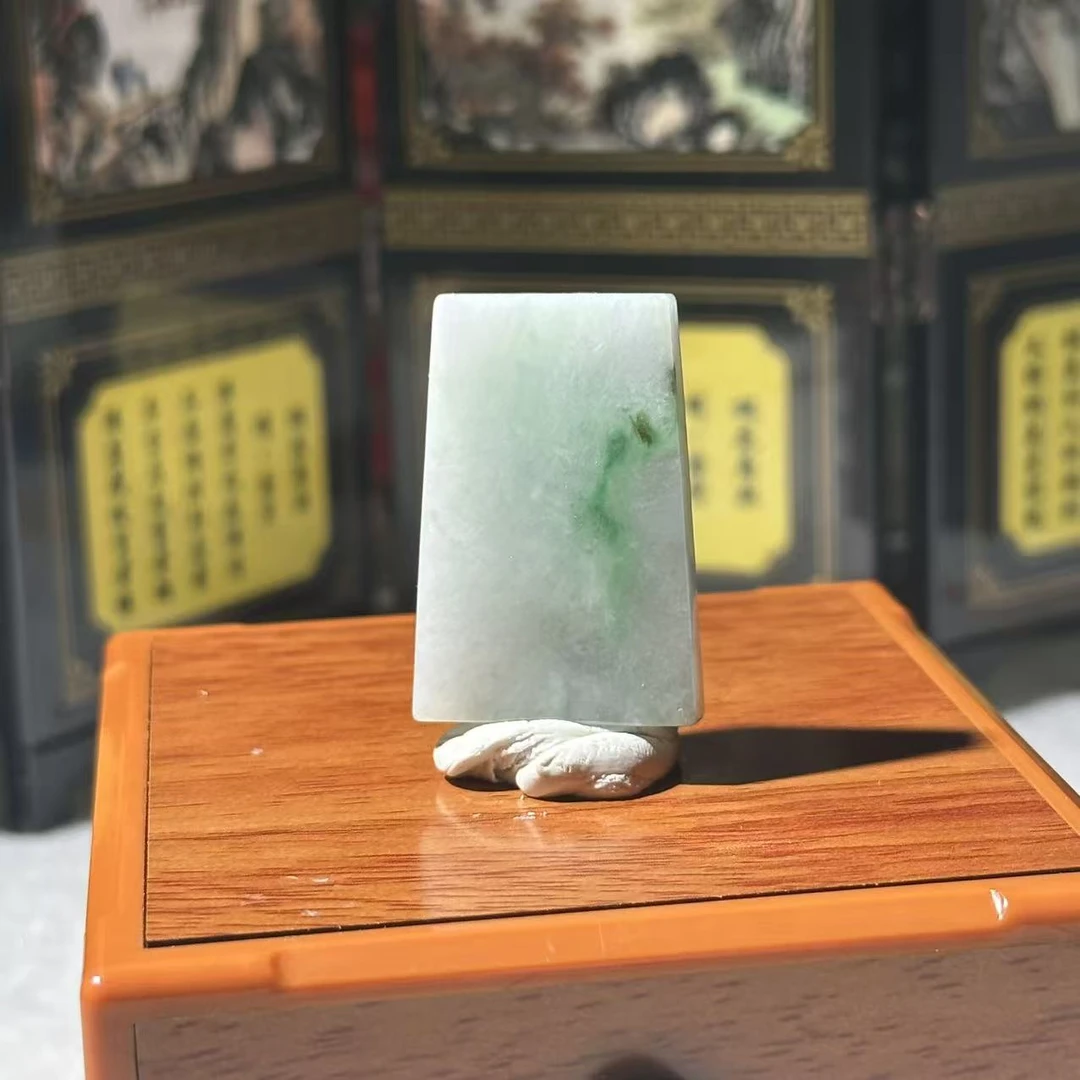 4173-天然翡翠-飘绿无事牌