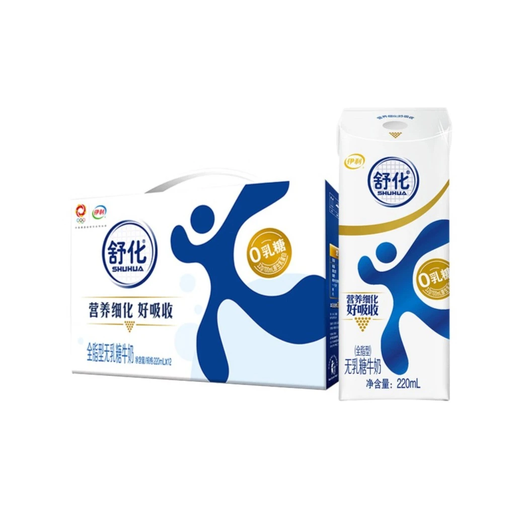 舒化无乳糖牛奶全脂型(220ml*12盒)*2箱
