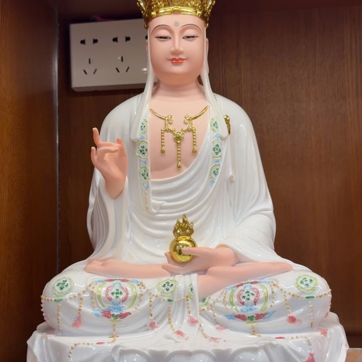 16寸空心汉白玉地藏