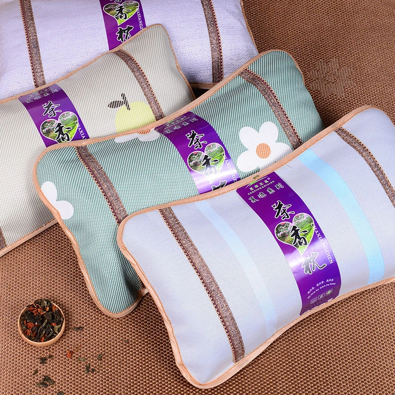 夏季冰丝茶香枕头茶叶填充【颜色花型随机发】