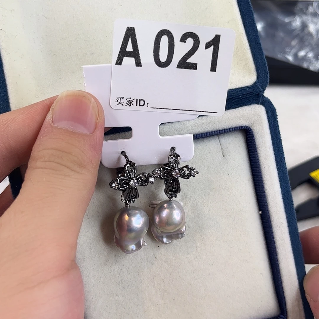 耳饰合金淡水珍珠