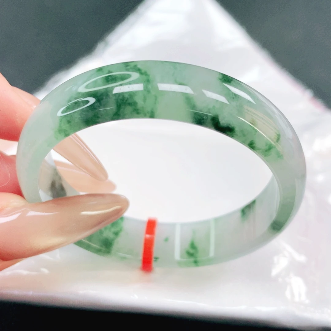 翡翠未镶嵌手镯48.49