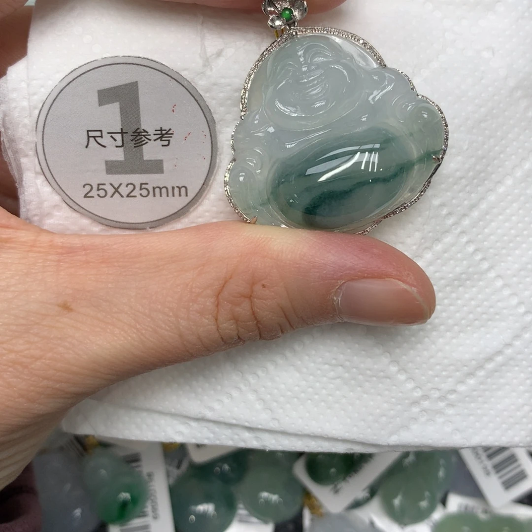 翡翠18K金镶嵌颈饰1345788999999