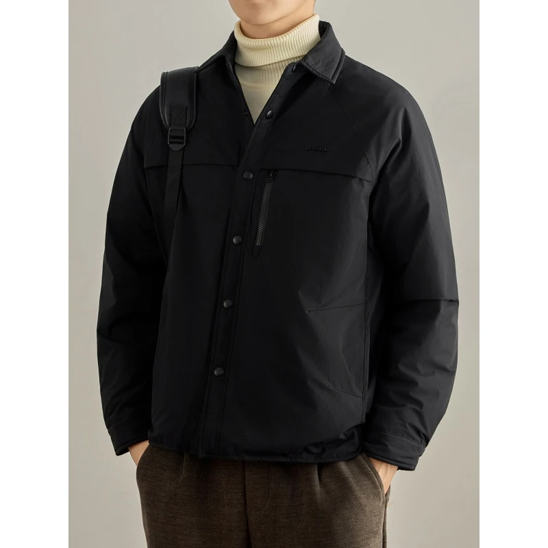 LEIGHZ/雷茨羽绒服男士潮牌痞帅工装夹克宽松大码防寒保暖外套