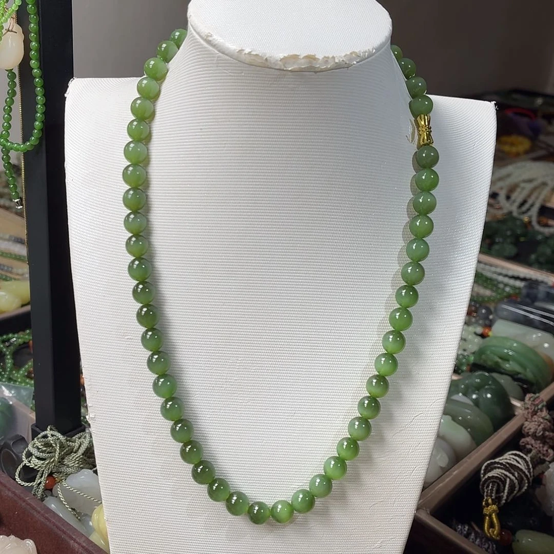 和田玉未镶嵌颈饰冰猫眼8