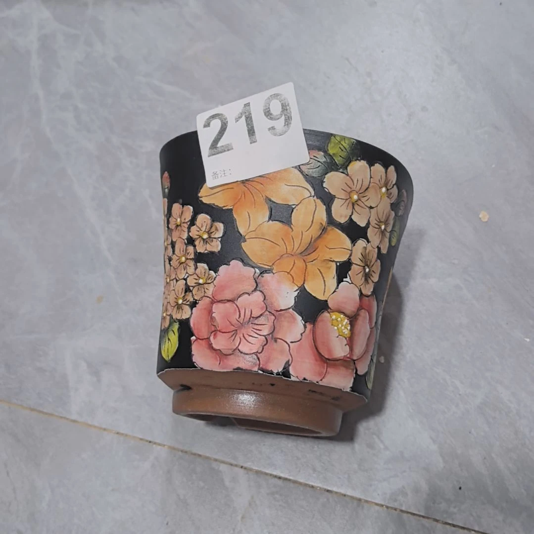 红泥花盆景德镇花盆