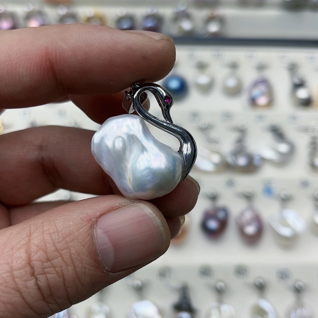 淡水珍珠吊坠(不含链)未镶嵌10