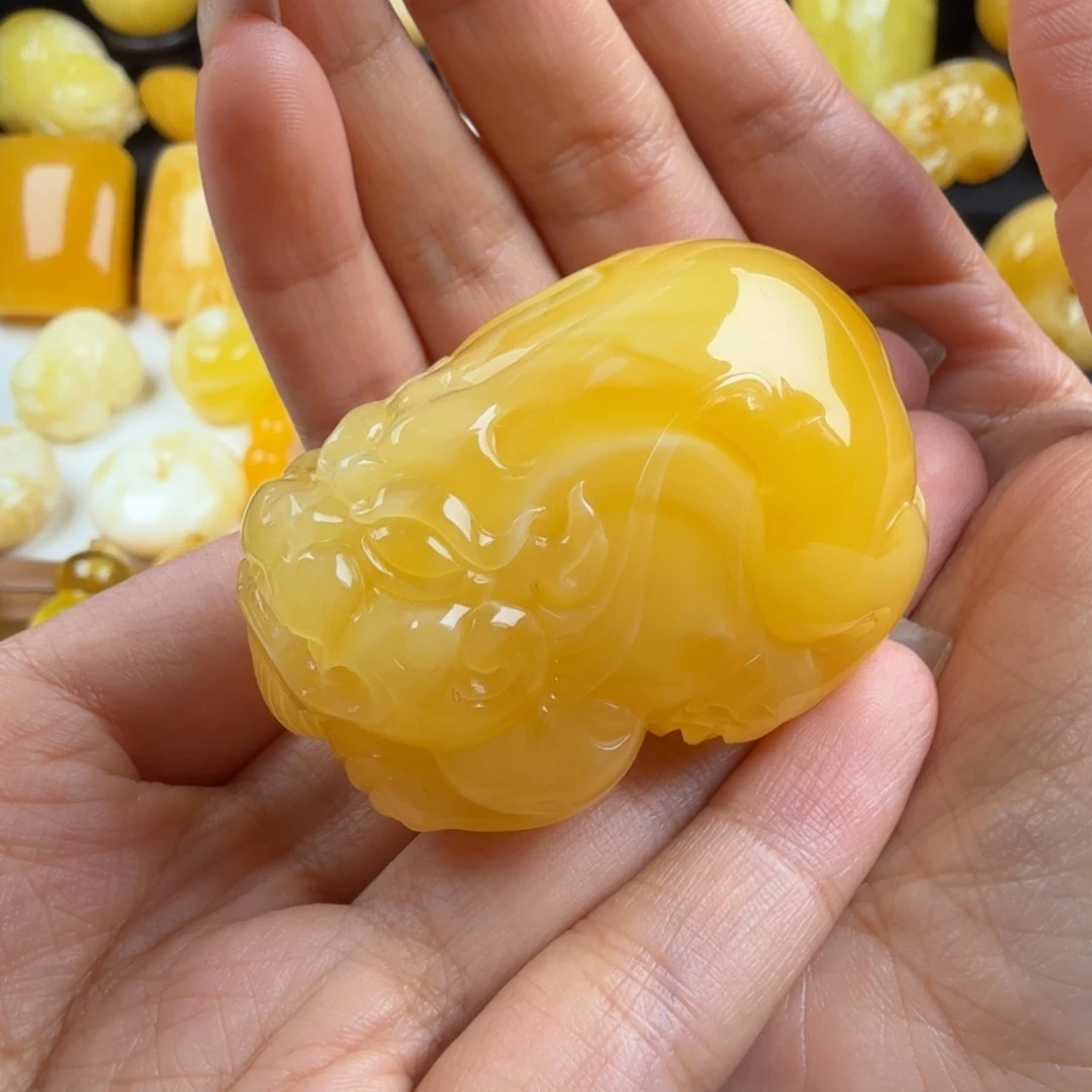 琥珀未镶嵌颈饰纯天然琥珀蜜蜡无优化