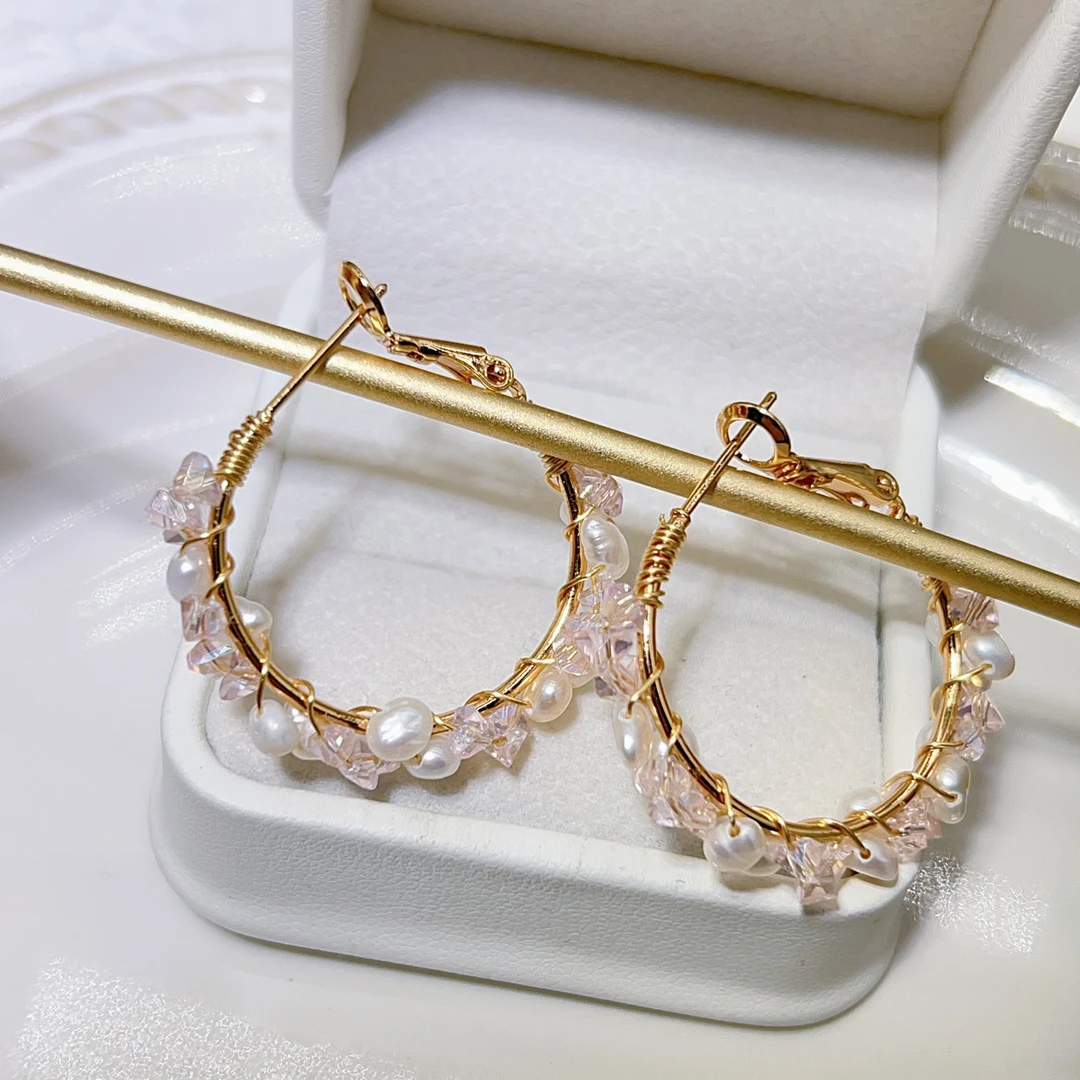 月光之珠耳环（银针）