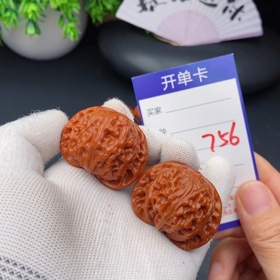 文玩核桃把件40宫灯756