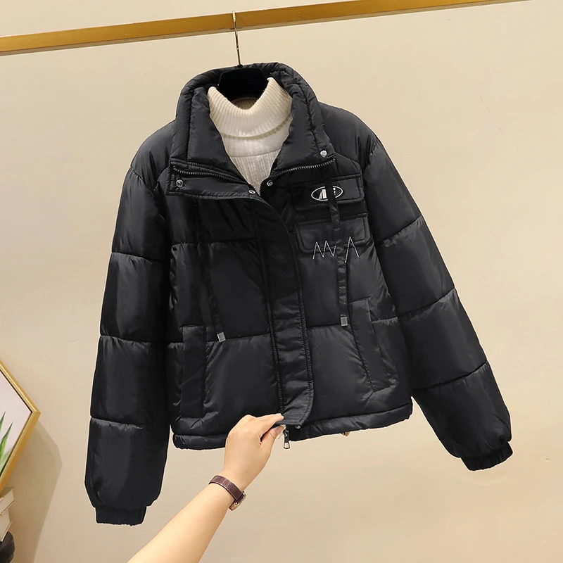 短款棉服女潮2025冬季新款保暖面包服立领宽松显瘦洋气棉衣短外套