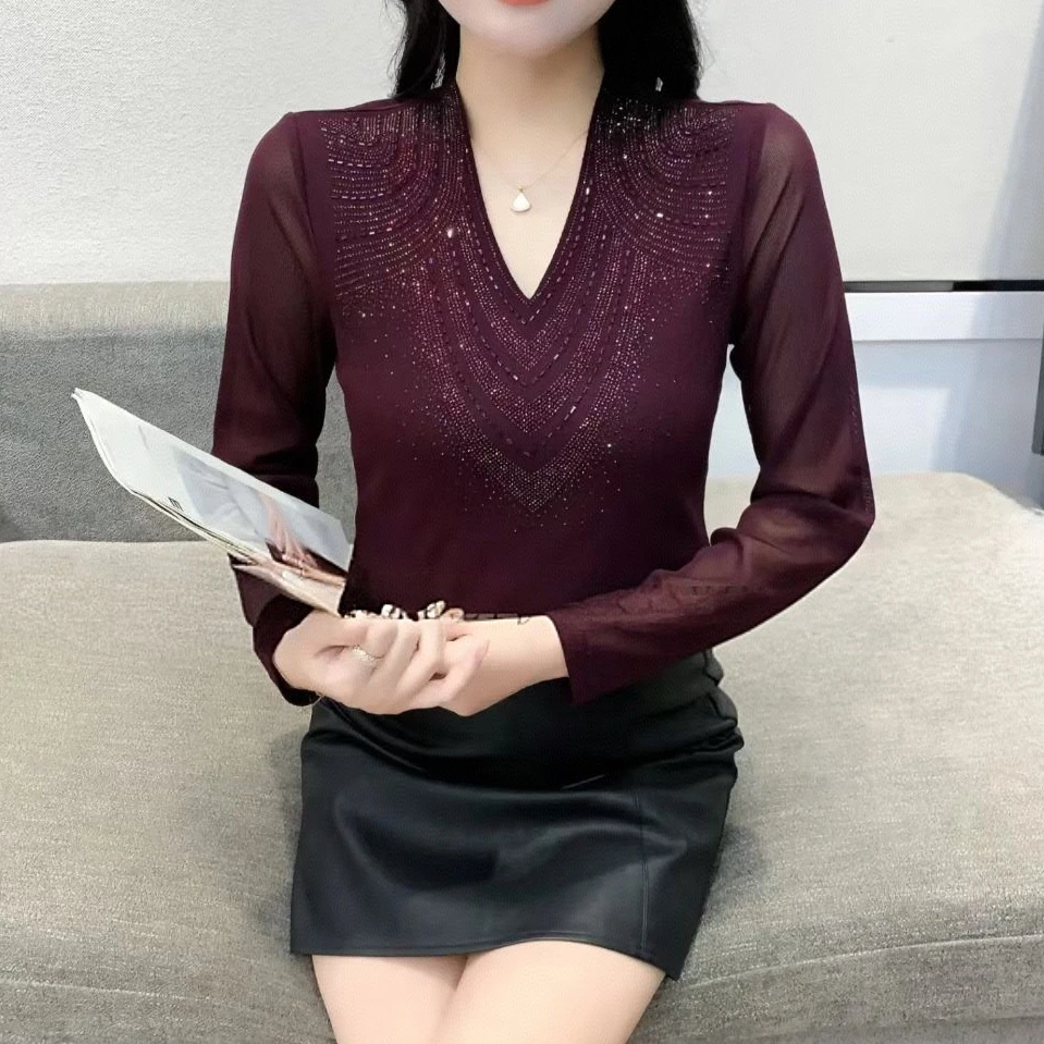 2819-2025年秋季新款时尚气质显瘦百搭长袖T恤