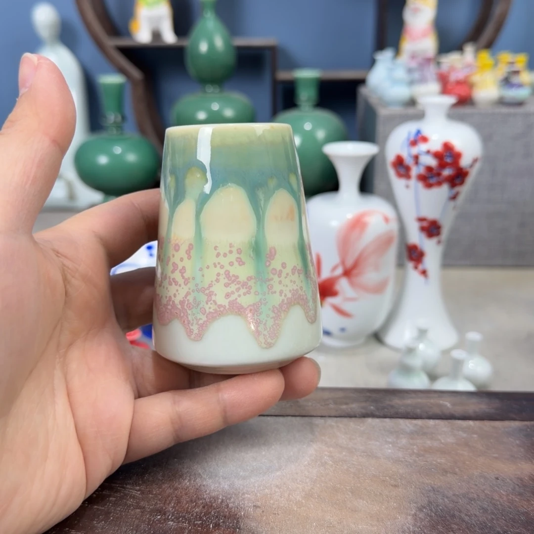 陶瓷手工小花器摆件