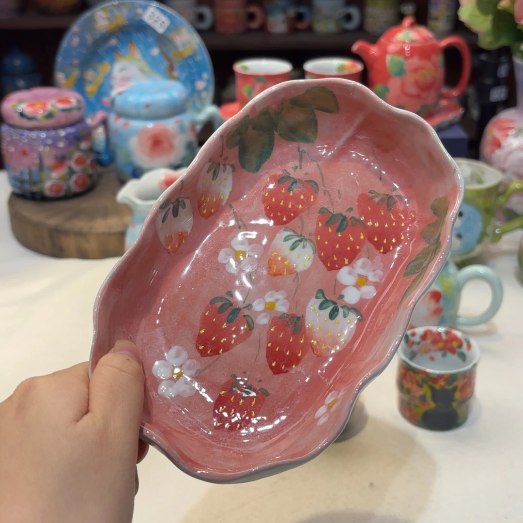 景德镇手绘高温釉下彩陶瓷茶具