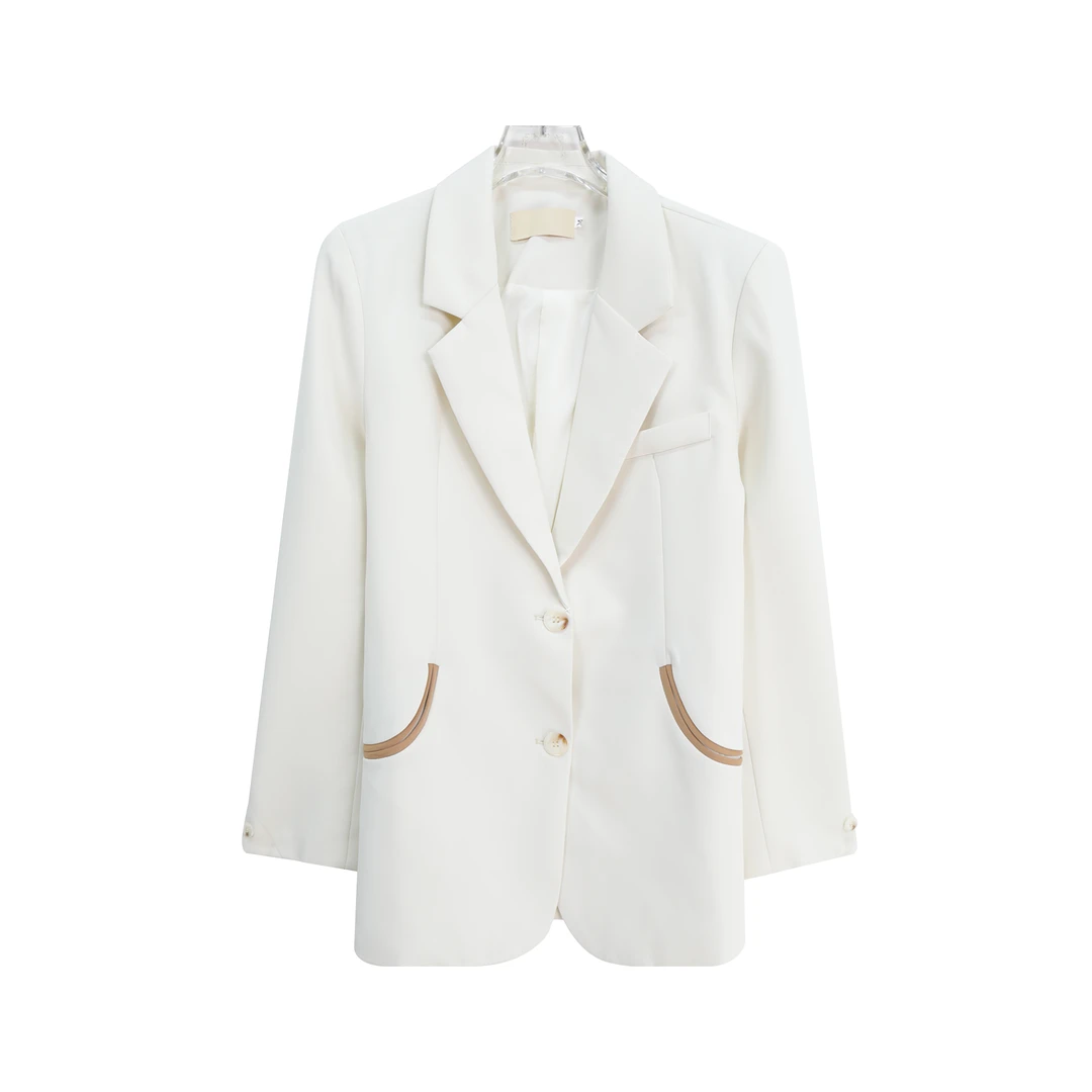 S新款时尚拼接设计感气质通勤小众外套S4321