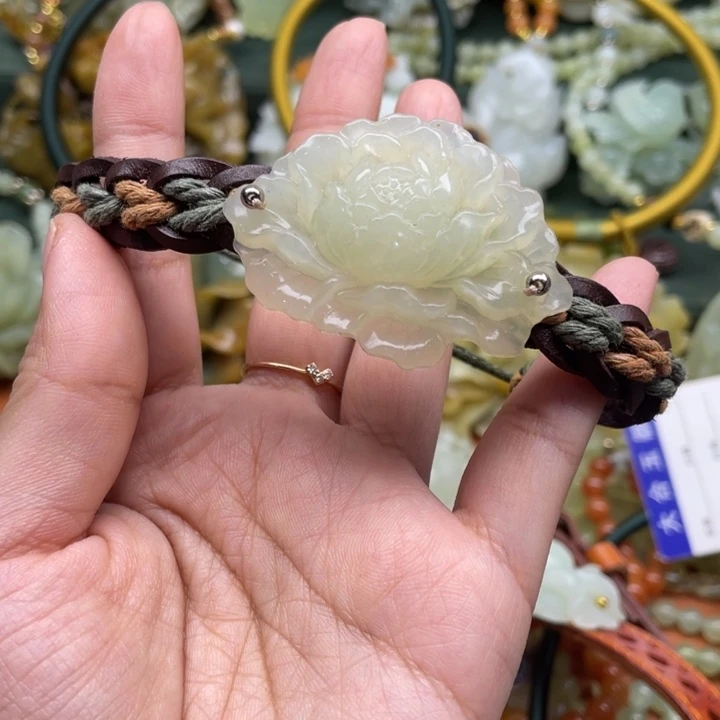 蛇纹石玉手牌合金