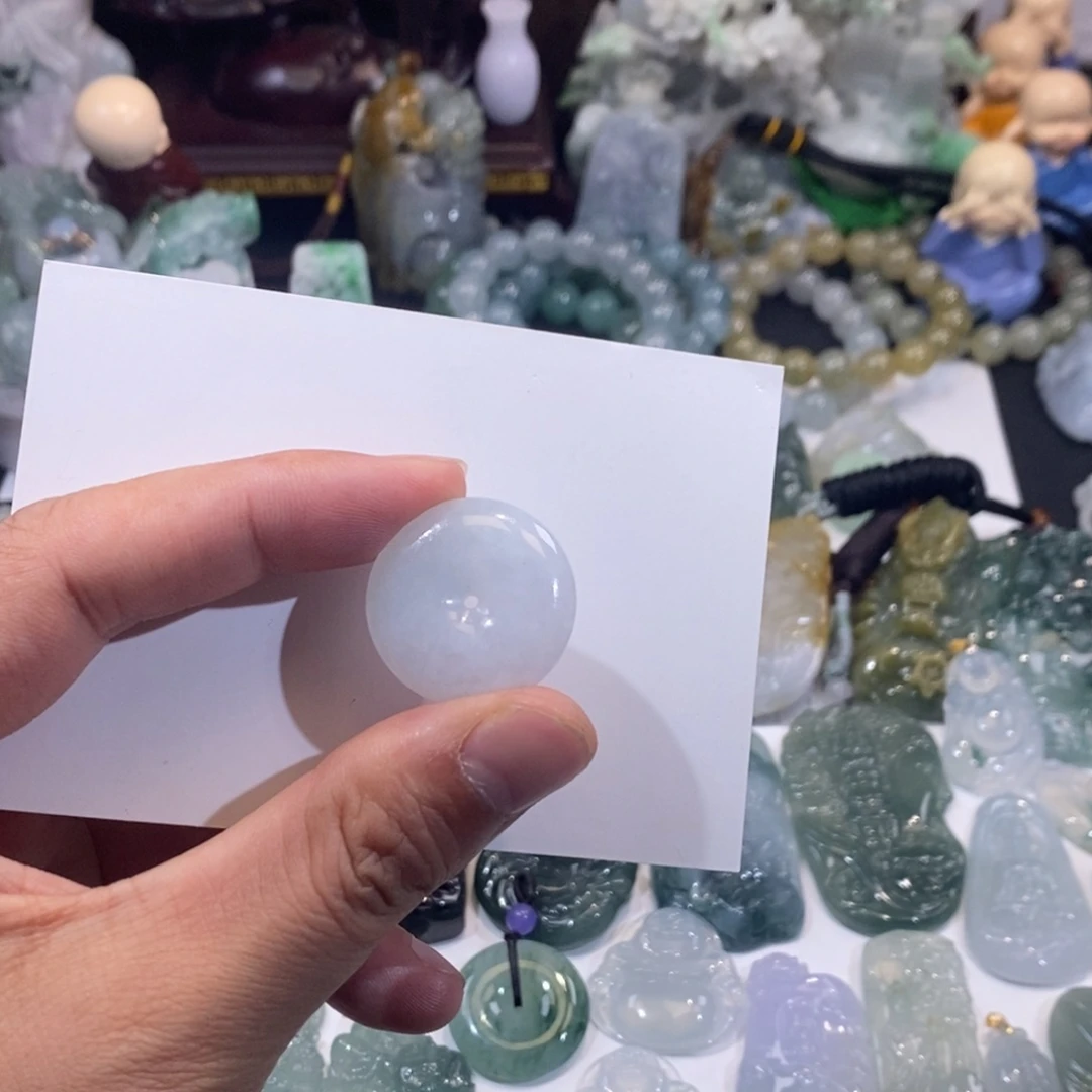 翡翠未镶嵌吊坠(不含链)平安扣