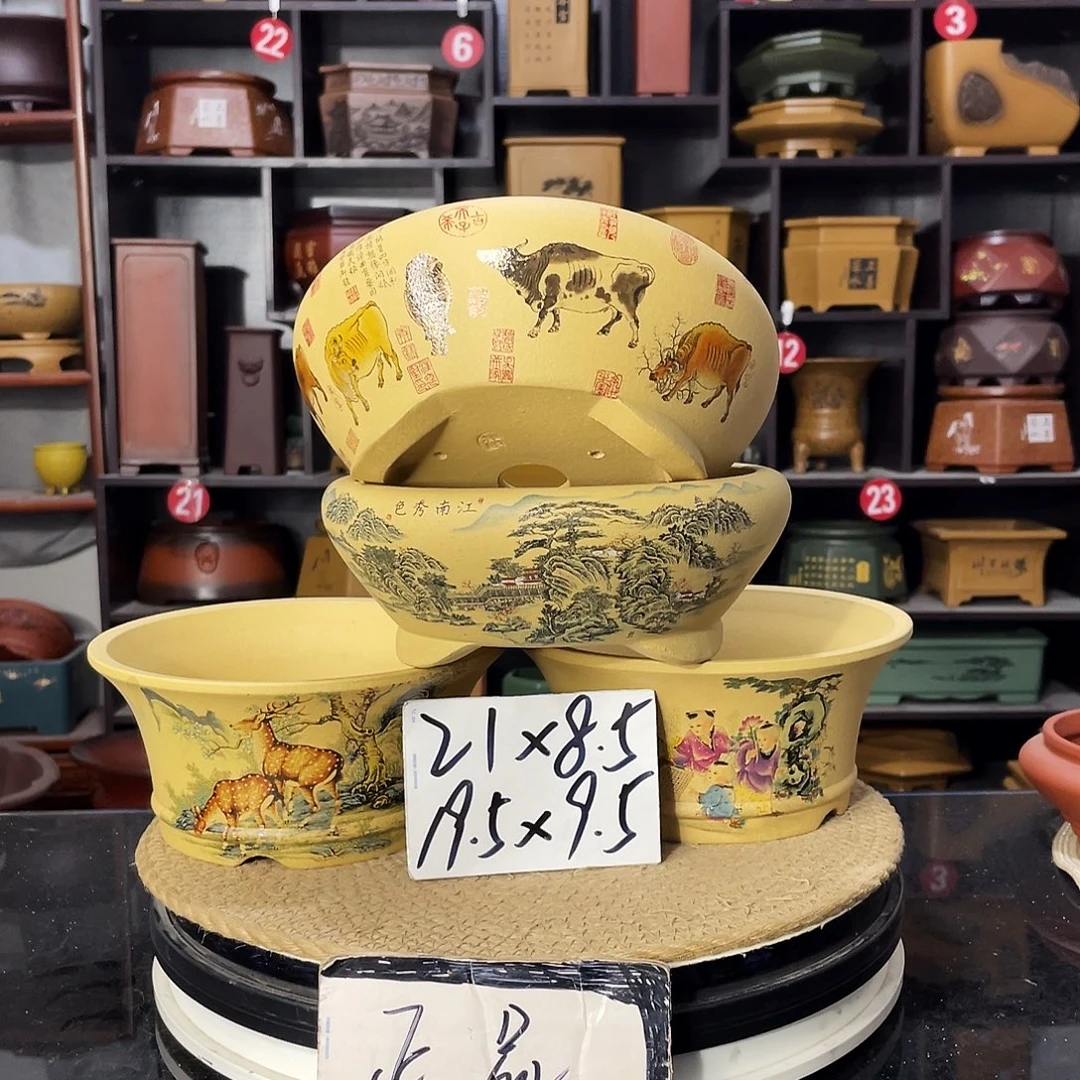D-盆尚好紫砂花盆