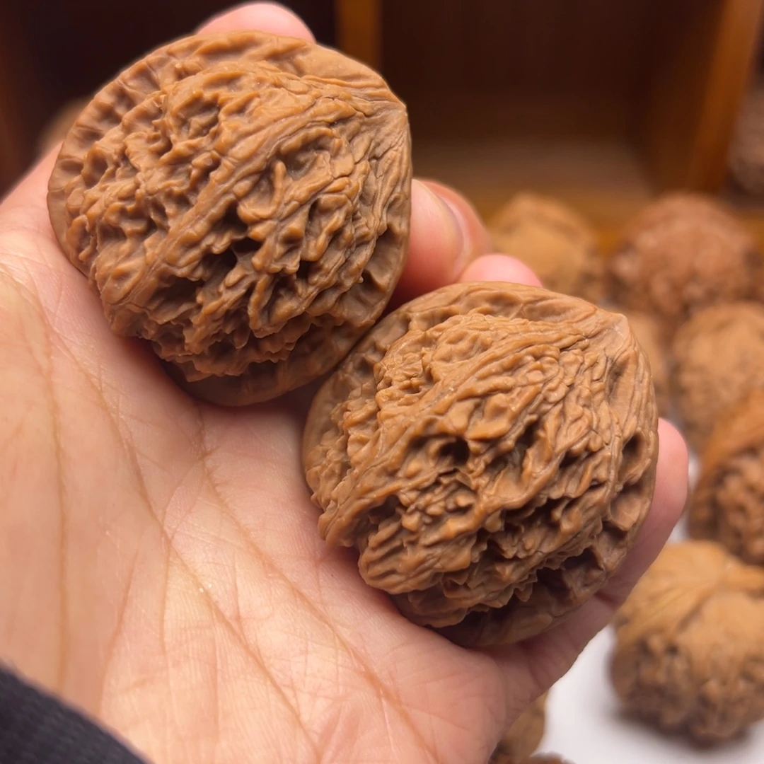 吊坠文玩核桃43尺红狮子全品