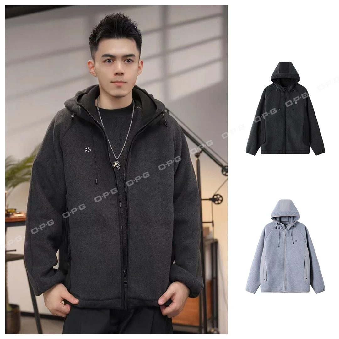 O.P.G【重磅暖岩绒双面绒感连帽棉服】冬季情侣舒适百搭外套8621