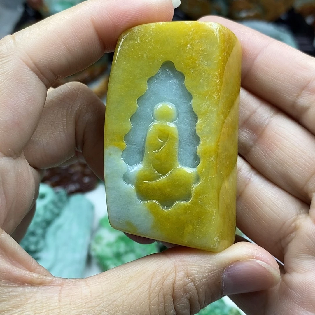 颈饰未镶嵌翡翠牌子