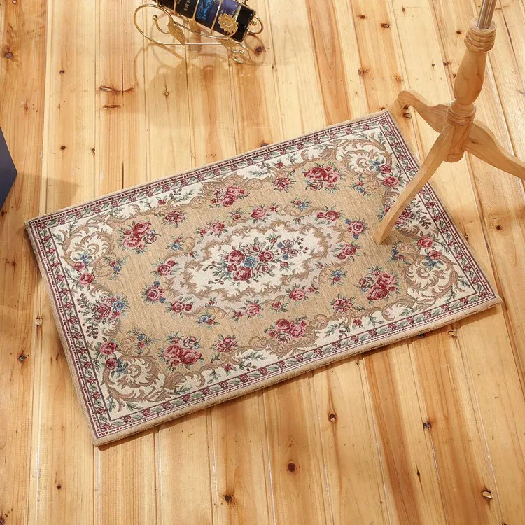 驼色老花地毯60x90