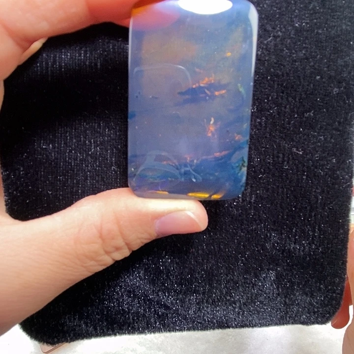 琥珀未镶嵌吊坠(不含链)天然缅甸琥珀金棕无事牌特色